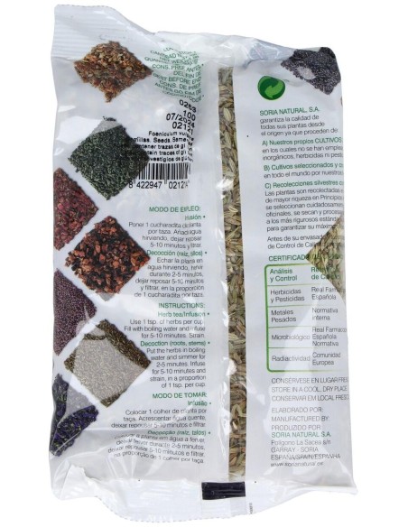 Hinojo Semillas Bolsa 100Gr. de Soria Natural