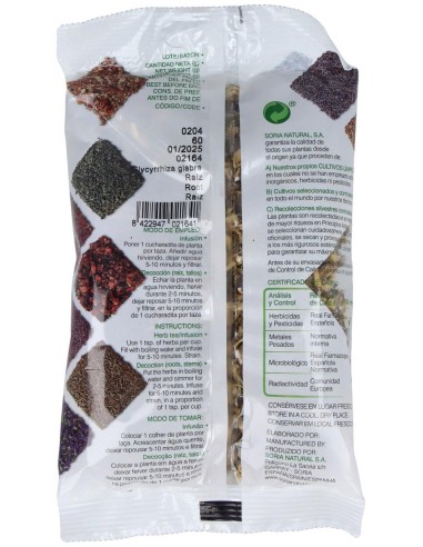 Regaliz Bolsa 60Gr. de Soria Natural