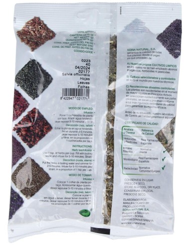 Salvia Bolsa 40Gr. de Soria Natural