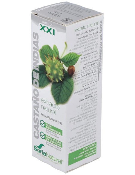 Ext. Castaño De Indias Xxi 50Ml. S/Al de Soria Natural