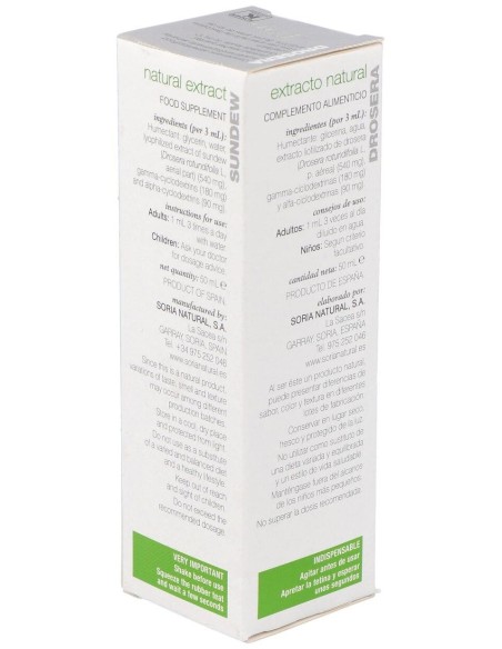 Ext. Drosera Xxi 50Ml. S/Al de Soria Natural