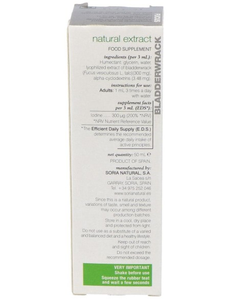 Ext. Fucus Xxi 50Ml. S/Al de Soria Natural