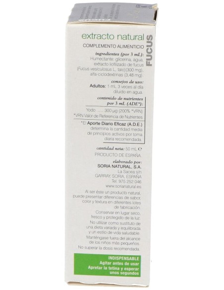 Ext. Fucus Xxi 50Ml. S/Al de Soria Natural
