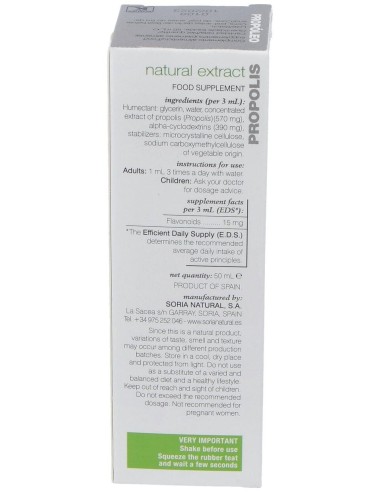 Ext. Propoleo Xxi 50Ml. S/Al de Soria Natural