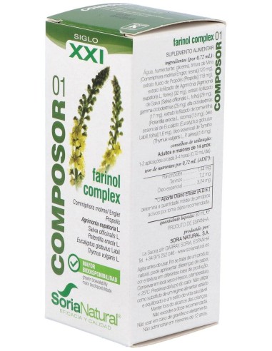 Composor 01 Farinol Complex Xxi 30Ml. Spray de Soria Natural