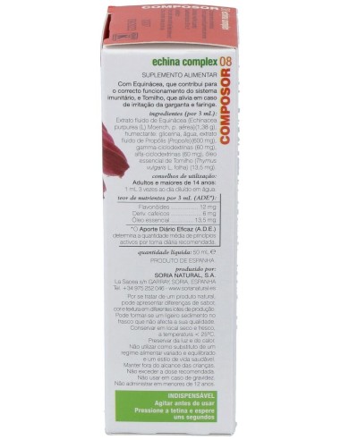 Composor 08 Echina Complex Xxi 50Ml. de Soria Natural