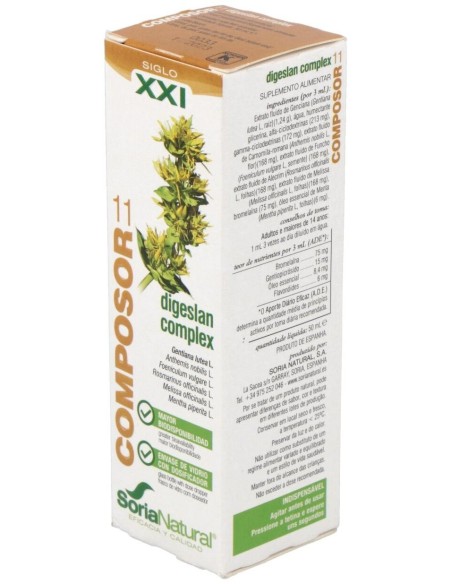 Composor 11 Digeslan Complex Xxi 50Ml. de Soria Natural