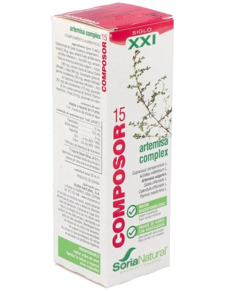 Composor 15 Artemisa Complex Xxi 50Ml. de Soria Natural