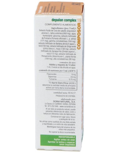 Composor 19 Depulan Complex Xxi 50Ml. de Soria Natural