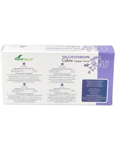 Glucosor Cobre 28Amp. de Soria Natural