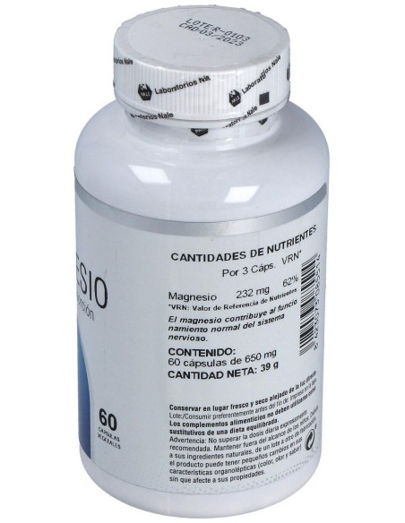 Magnesio Alta Absorcion 60Cap. de Nale