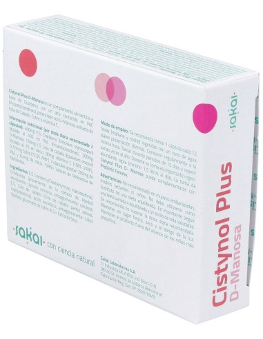 Cistynol Plus D-Manosa 30Cap. de Sakai