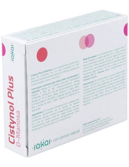 Cistynol Plus D-Manosa 30Cap. de Sakai