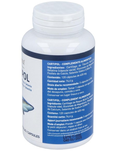 Cartipol (Cartilago De Tiburon 620Mg) 120Cap. de Plantapol
