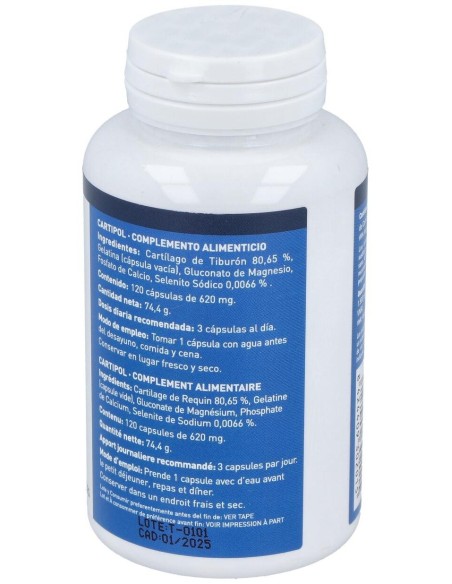 Cartipol (Cartilago De Tiburon 620Mg) 120Cap. de Plantapol