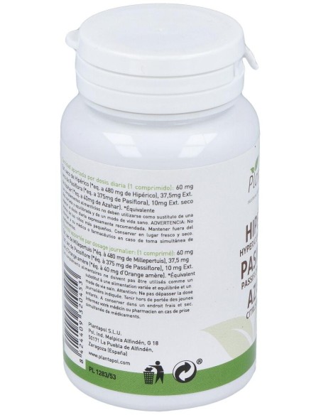 Hiperico -Pasiflora-Azahar 100Comp. de Plantapol