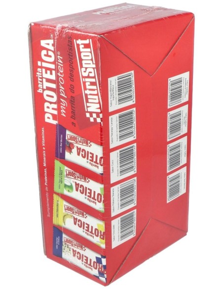 Barrita Proteica Vainilla-Cookies Caja 24Uds de Nutrisport
