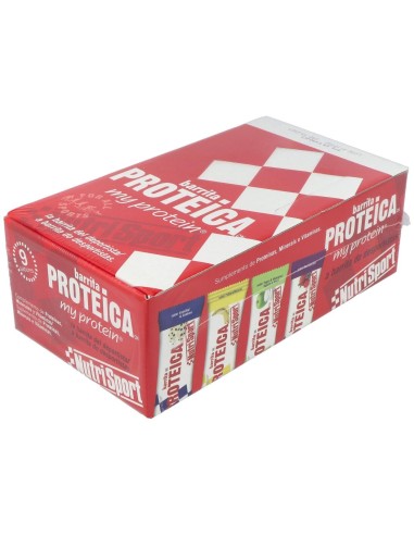 Barrita Proteica Platano Caja 24Uds de Nutrisport