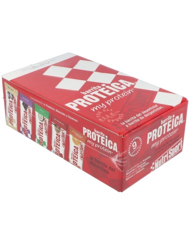 Barrita Proteica Platano Caja 24Uds de Nutrisport
