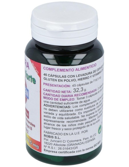Levadura De Cerveza Forte Sin Gluten 45Cap. de Robis