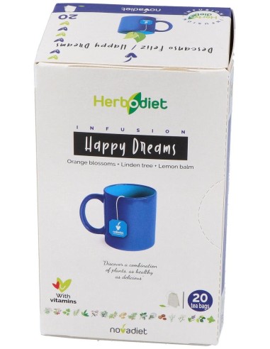 Herbodiet Descanso Feliz Envase de 20 bolsitas filtro de 1,5 g. de Novadiet