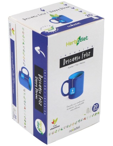 Herbodiet Descanso Feliz Envase de 20 bolsitas filtro de 1,5 g. de Novadiet