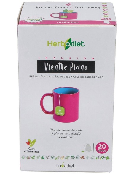 Herbodiet Vientre Plano Envase de 20 bolsitas filtro de 1,5 g. de Novadiet