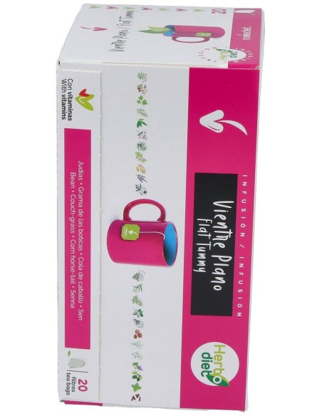 Herbodiet Vientre Plano Envase de 20 bolsitas filtro de 1,5 g. de Novadiet