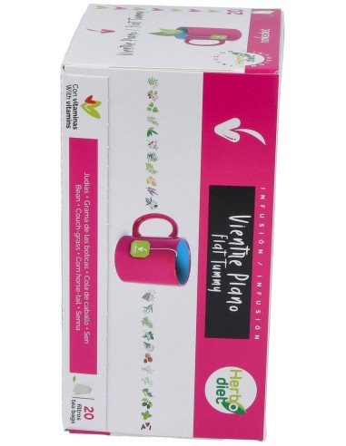 Herbodiet Vientre Plano Envase de 20 bolsitas filtro de 1,5 g. de Novadiet