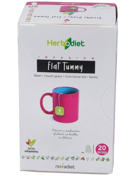 Herbodiet Vientre Plano Envase de 20 bolsitas filtro de 1,5 g. de Novadiet