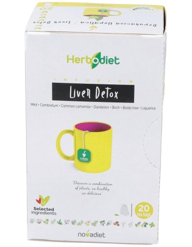 Herbodiet Depuracion Hepatica Envase de 20 bolsitas filtro de 1,5 g. de Novadiet