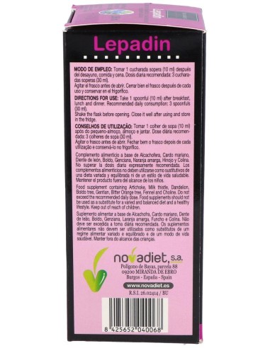 Lepadin (Nepadiet) 250Ml. de Novadiet