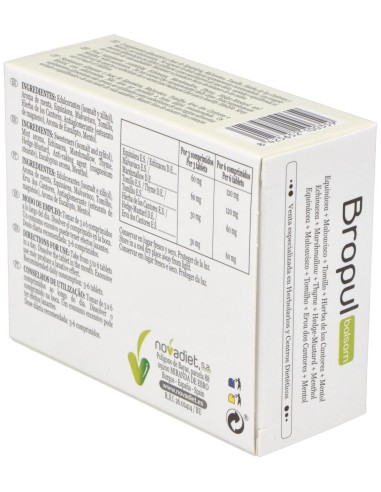 Bropul Balsam Envase de 60 comprimidos masticables. de Novadiet