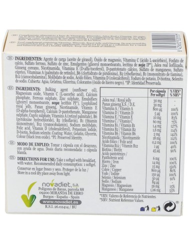 Vitalmas Multi Envase de 30 cápsulas blandas. de Novadiet