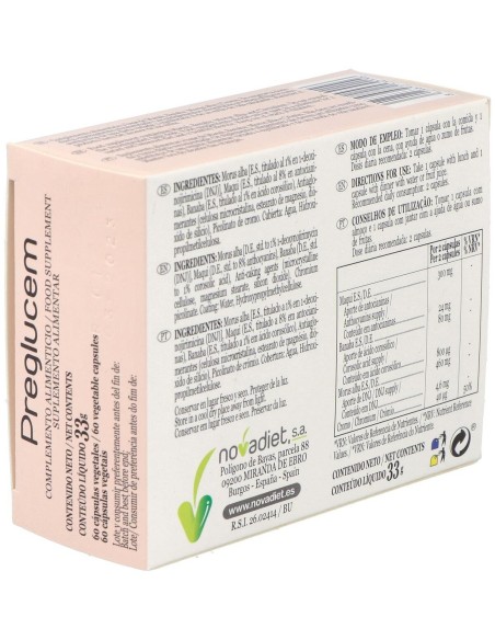 Preglucem 60Cap. de Novadiet