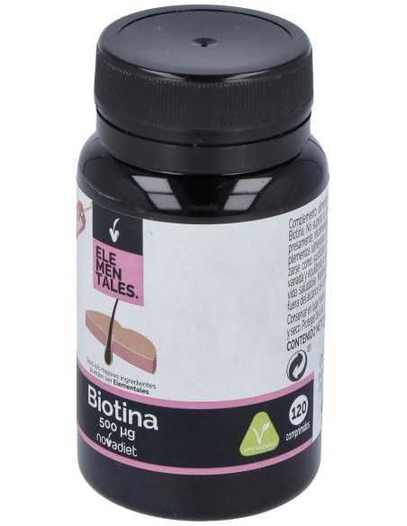 Biotina 500Mcg 120Comp. Elementales de Novadiet