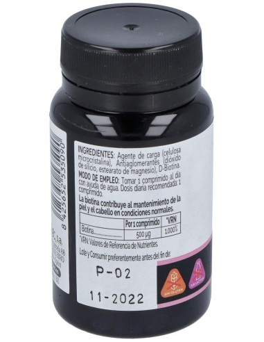 Biotina 500Mcg 120Comp. Elementales de Novadiet
