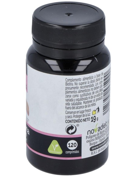 Biotina 500Mcg 120Comp. Elementales de Novadiet