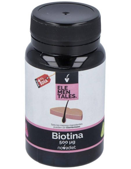 Biotina 500Mcg 120Comp. Elementales de Novadiet