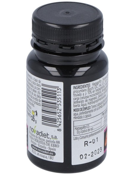 Harpagofito Envase de 30 cápsulas vegetales. de Novadiet