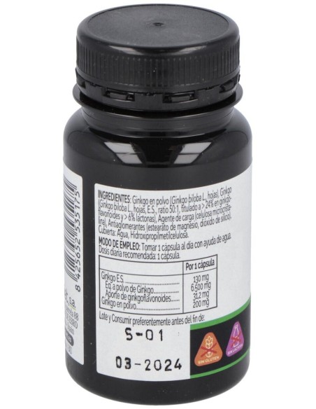 Ginkgo Biloba 30Cap. Elementales de Novadiet