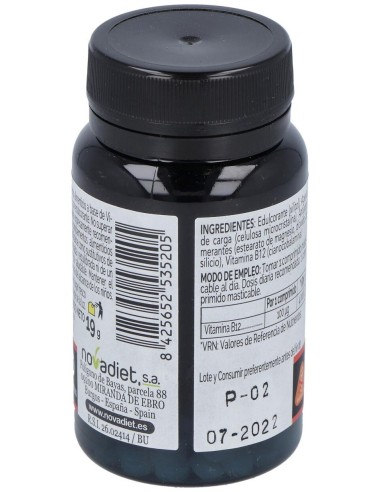 Vitamina B12 100Mcg 120Comp. Elementales de Novadiet