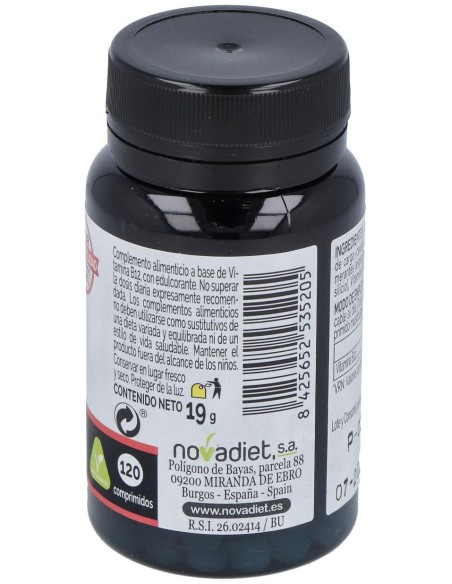 Vitamina B12 100 Mcg Envase de 120 comprimidos masticables. de Novadiet