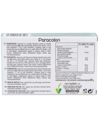 Paracolon 15Cap.Veg. de Novadiet