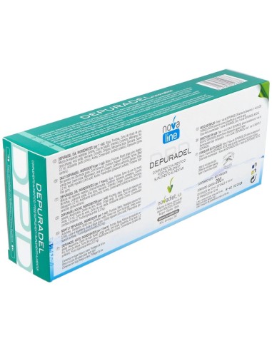 Depuradel Envase de 20 viales: 10 viales día y 10 viales noche. de Novadiet