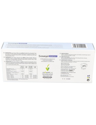 Sosegal Perfect Envase de 20 viales de 10 ml. de Novadiet