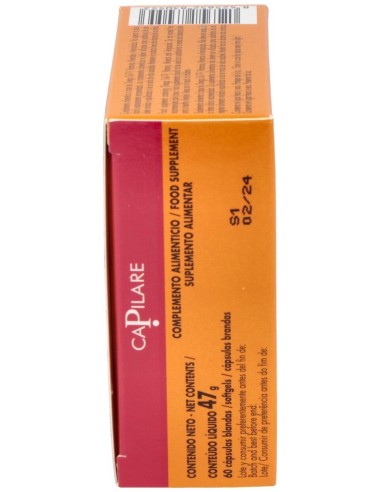 Capilare Envase de 60 cápsulas blandas. de Novadiet