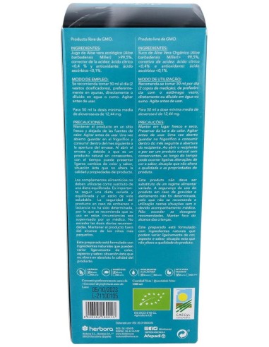 Aloe Vera Bio  de Herbora