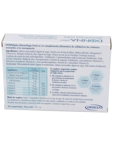 Donnaplus Menocifuga Forte 30Comp. de Donnaplus