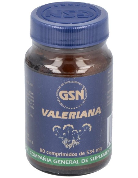 Valeriana 80 Comprimidos de GSN
